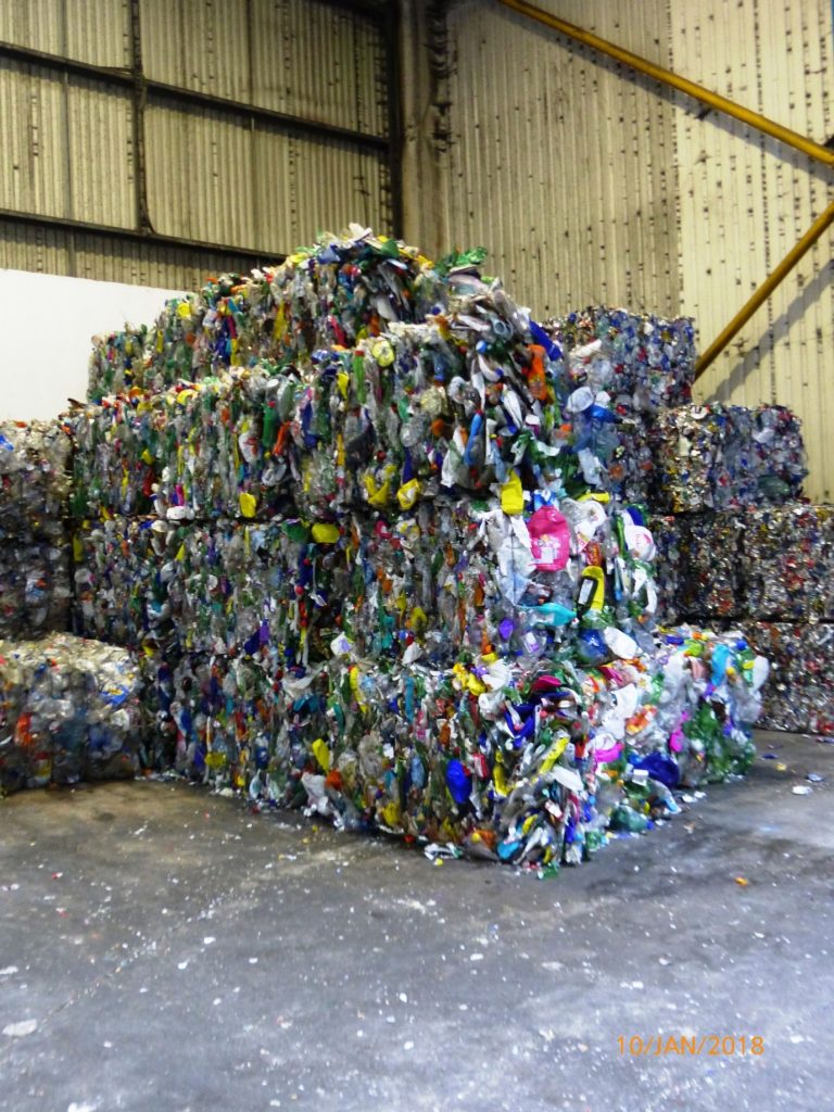 Bales and bales of plastic ready to be distributed