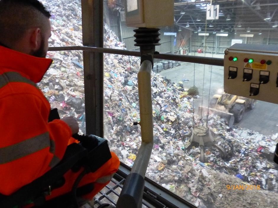 Managing the cranes and feeding the furnace at Tees Valley energy-from-waste facility