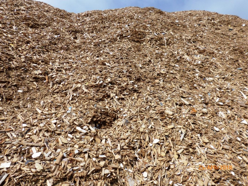 High grade wood chip waiting to go to RWE biomass plant