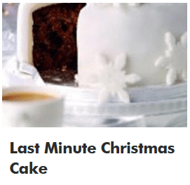 love food, hate waste - last miute Chrtistmas cake