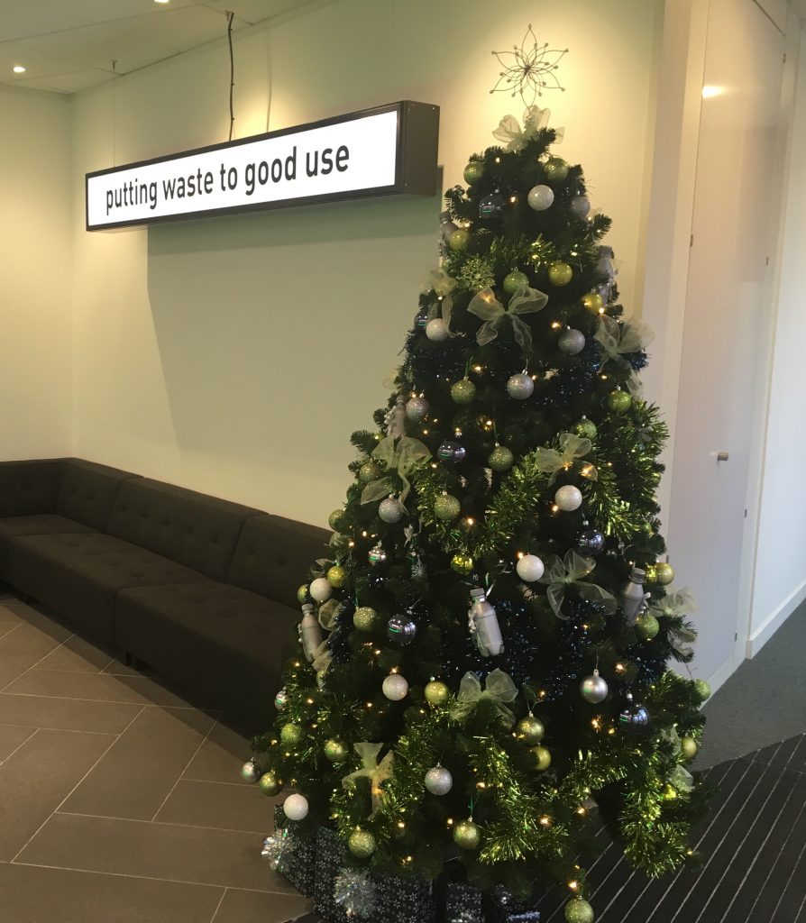 SUEZ head office Christmas Tree